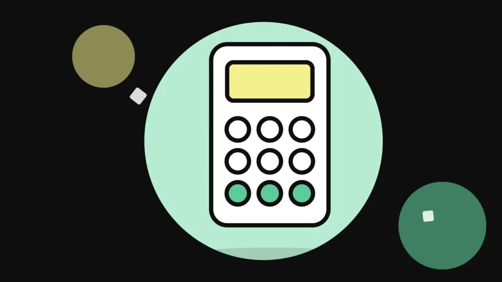 Illustration of a calculator
