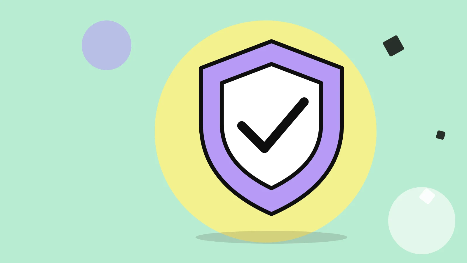 Illustration of a shield with a check mark